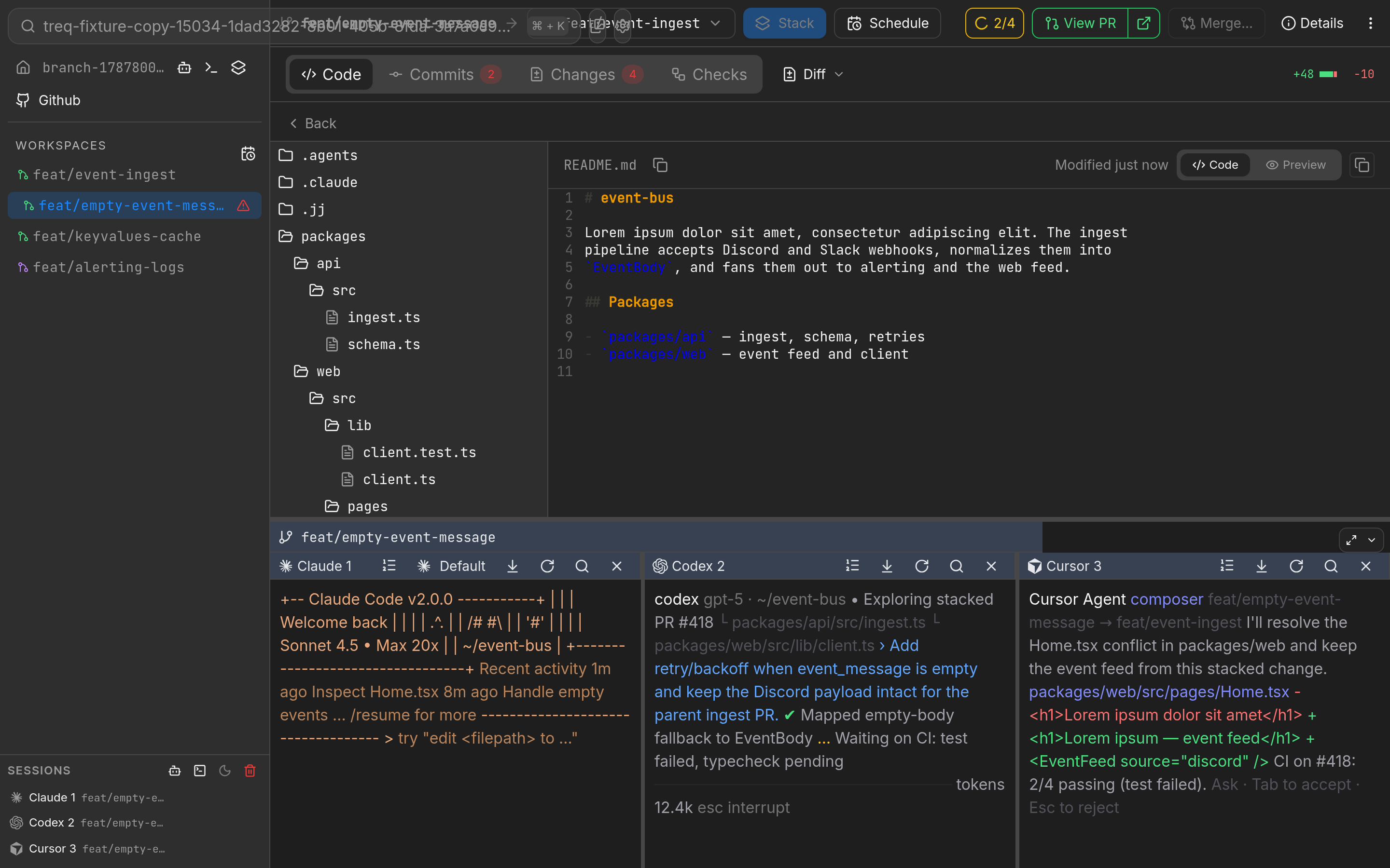 Treq code overview screenshot